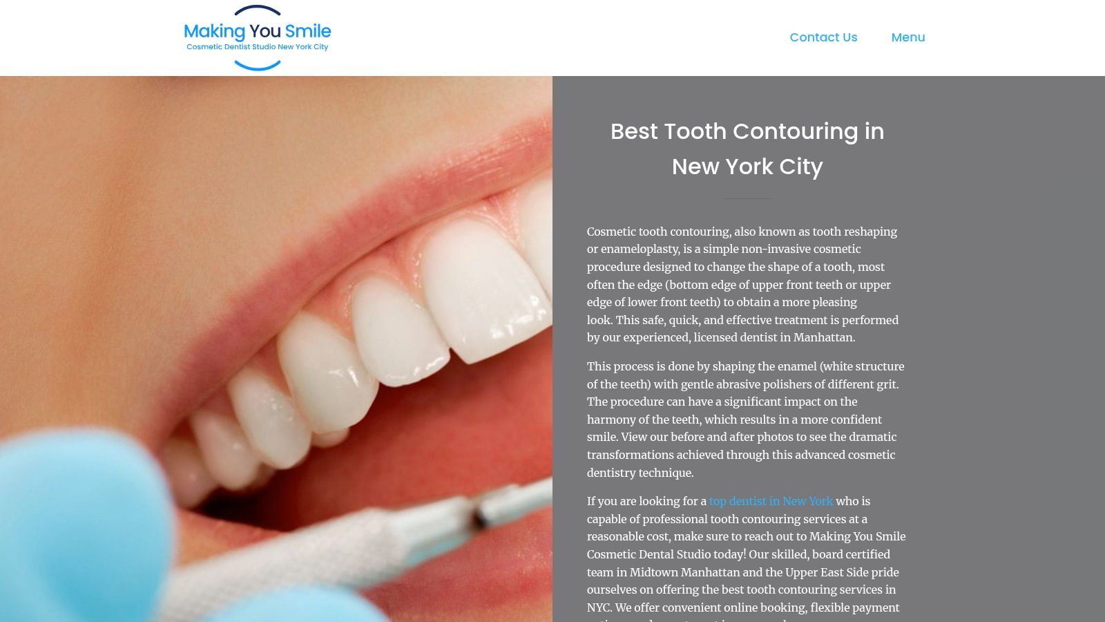 Making You Smile Cosmetic Dental Studio (Tooth Contouring)